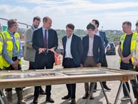 Prince William visits Nansledan to view its new high street 