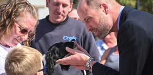 In pictures: Prince William's visit to Nansledan