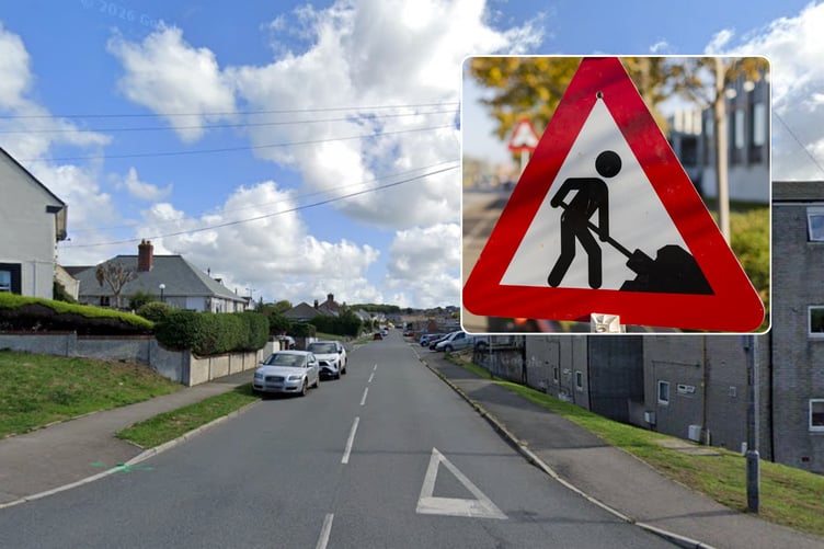 Bude Gas Roadworks Berries Avenue