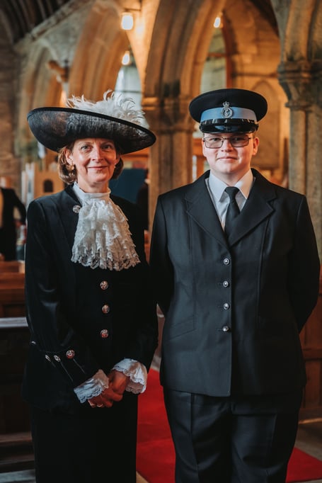 The High Sheriff of Cornwall with Launceston's Faith (Picture: Chetwode and Charles)
