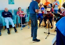 Popular ukulele band brings joy to Holsworthy nursing home residents