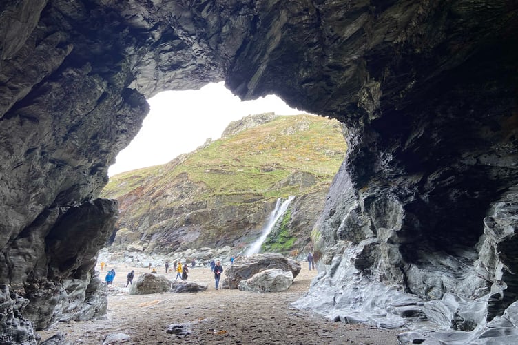 Merlin's Cave at Tintagel can be explored when the tide is out. (Picture: Andrew Townsend)