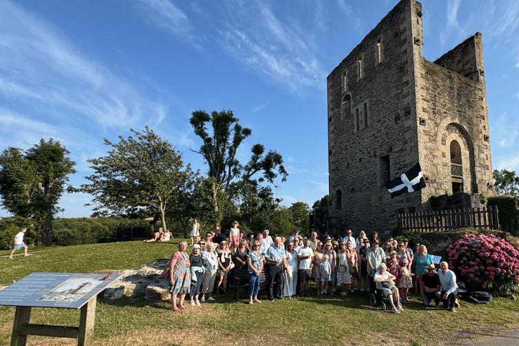 The commemorations concluded during the evening at Lappa Valley Railway attraction