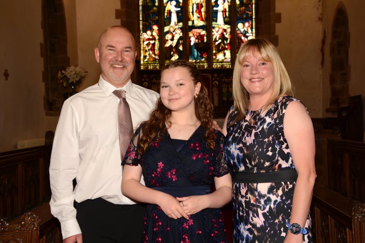 PROUD PARENTS DONNA AND GRANT JEFFERY WITH DAUGHTER ELIZA
Proud parents Donna and Grant Jeffery with Holsworthy's newest Pretty Maid, Eliza. (Picture: Rodney Parrish)