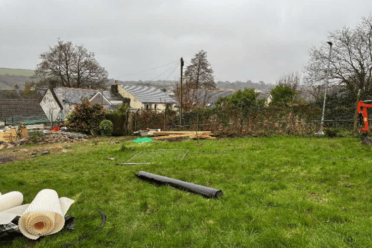 The land which is set to be occupied by the proposed dwellings in Bodmin (Picture: Cornwall Council)