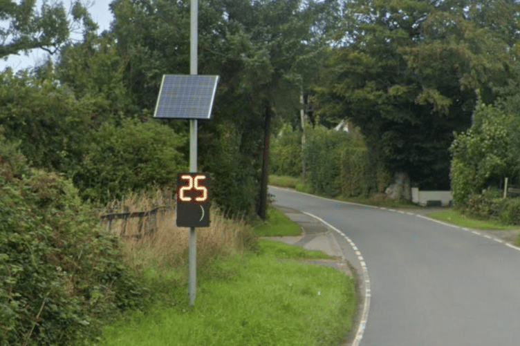 The 30 miles per hour road leading into Chilsworthy (Picture: Google)