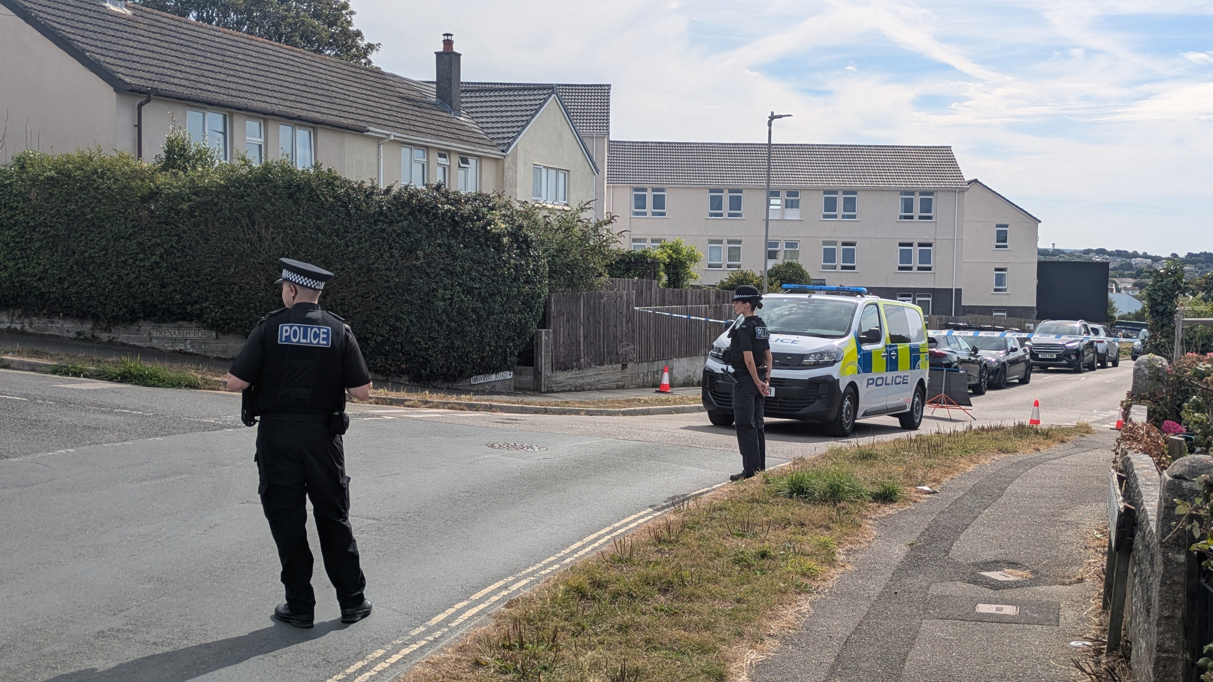 A police guard was put in place (Picture: Warren Wilkins)
