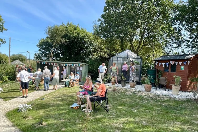 The Bridgerule community garden (Picture: Cllr Nigel Kenneally)