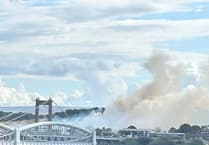Wildfire near Tamar Bridge causes traffic disruption