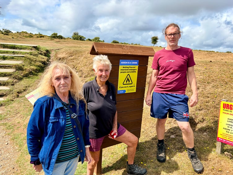 Lynne Childs, chairman of the St Cleer and District Commoners Association, together with local resident Sue Speed and St Cleer parish councillor James Emuss have all raised serious concerns about the growing problem of illegal camping on Bodmin Moor