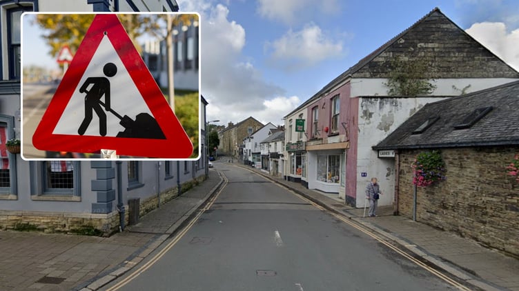 Wadebridge Gas Road Works