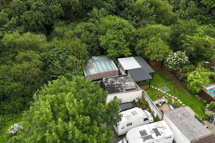 An overhead shot of the location of the property in Bude (Picture: Cornwall Council)