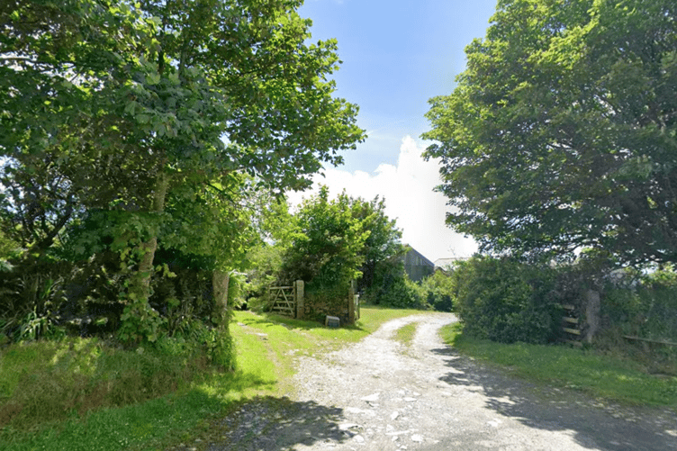 The entrance to Brake Farm near St Breward (Picture: Google)