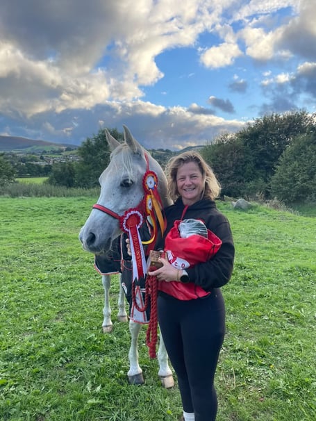 Victoria Ham and her Arab gelding HS Remy took first place in the two-day, 78km Dragon’s Egg challenge at the British Horsefeeds Red Dragon Festival of Endurance in the Cambrian Mountains