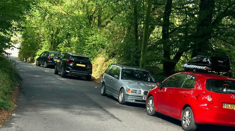 Cars are reportedly being left in ways that obstruct access and cause frustration for residents around the popular Golitha Falls beauty spot