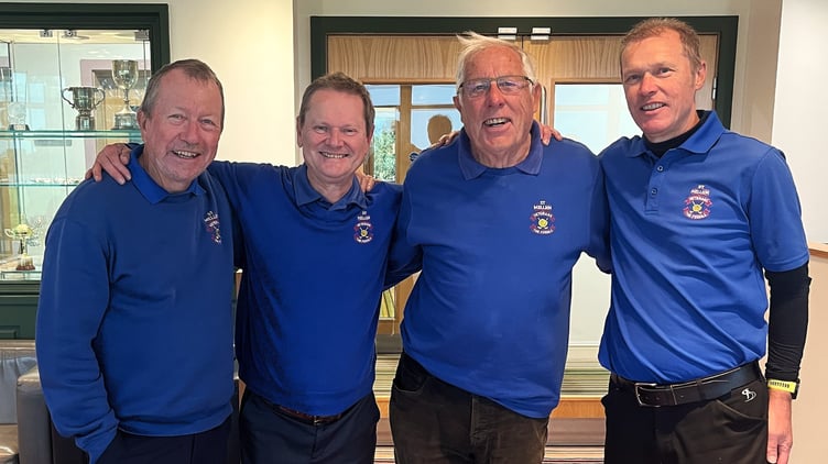 The Summer Knockout finalists. From left: Brian Pound, Paul Osborne, Keith Field and Andy Bryan.