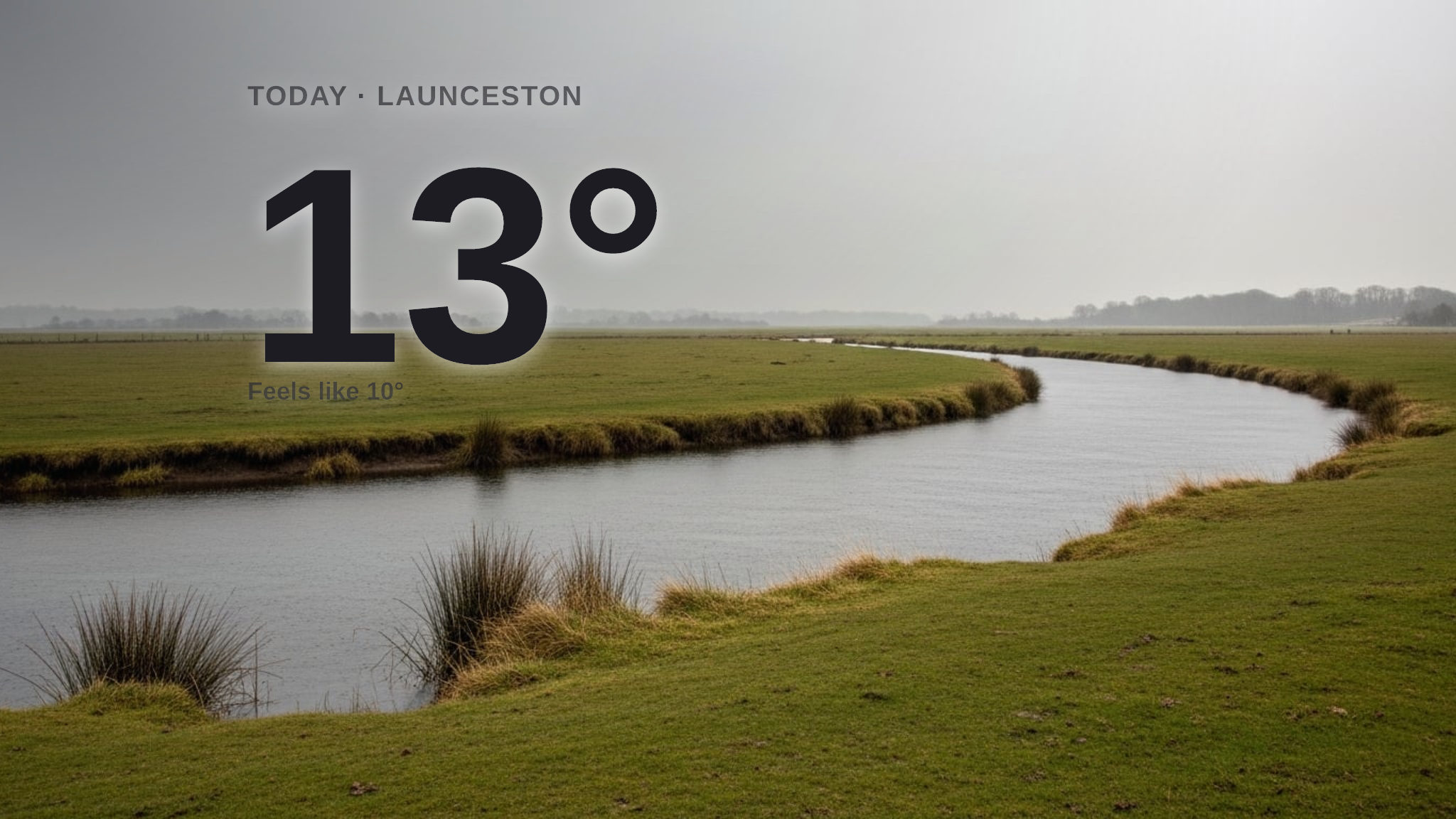 Rain on the way for Launceston today - here's your Monday forecast