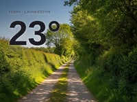 Launceston: sunny day, high of 23°C