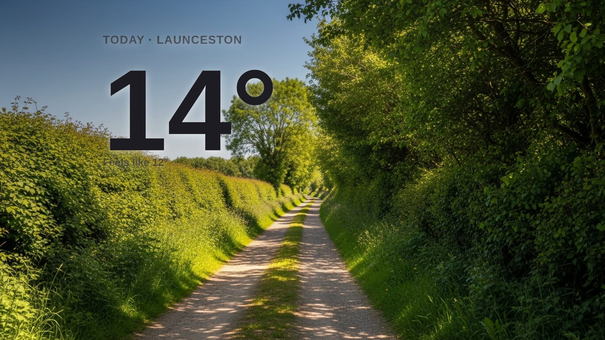 Sunshine and warmth for Launceston today - here's what to expect