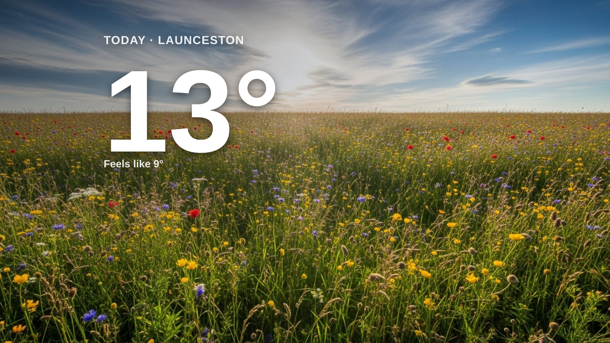 Clouds gather over Launceston today - here's your Sunday forecast