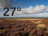 Launceston: partly cloudy, high of 27°C
